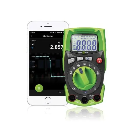 6100EVSE Elma Multimeter med BT och CP EVSE-avläsning Reapris